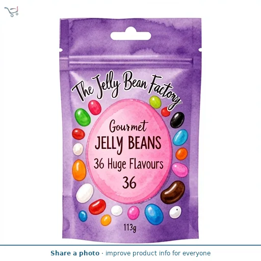 The Jelly Bean Factory Gourmet Jelly Beans 36 Huge Flavours 113g