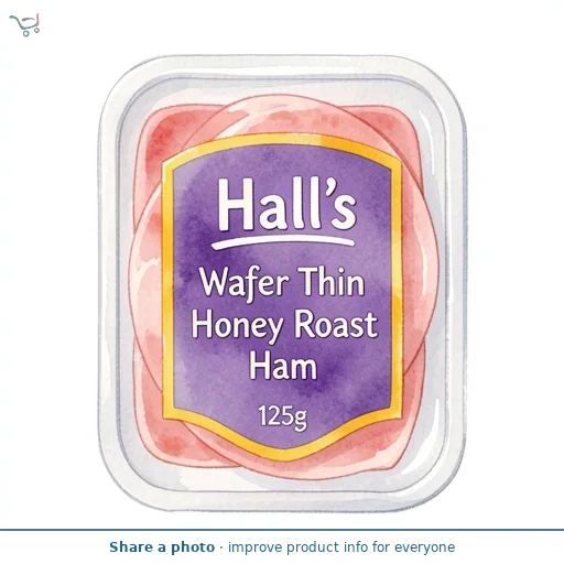 Hall's Wafer Thin Honey Roast Ham 125g