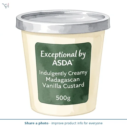 Exceptional by ASDA Indulgently Creamy Madagascan Vanilla Custard 500g