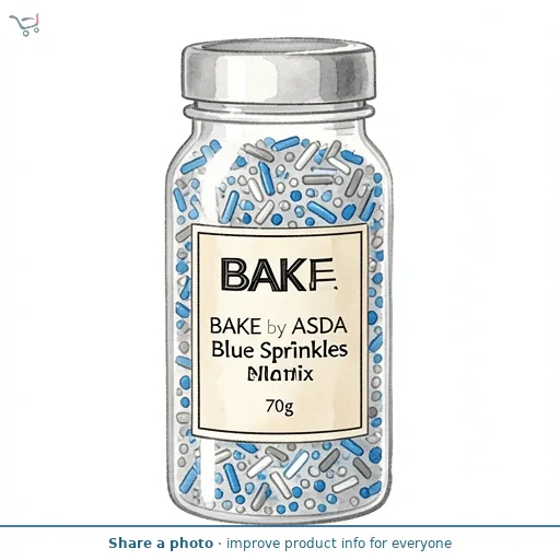 BAKE by ASDA BAKE by ASDA Blue Sprinkles Mix 70g
