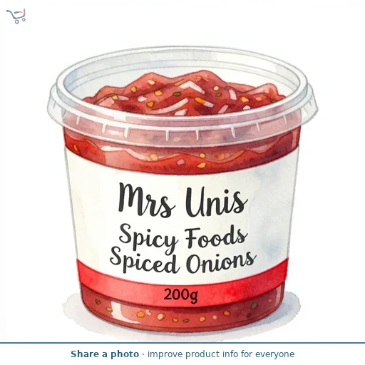 Mrs Unis Spicy Foods Spiced Onions 200g