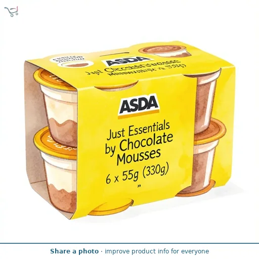 ASDA Just Essentials by  Chocolate Mousses 6 x 55g (330g)