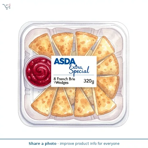 ASDA Extra Special 8 French Brie Wedges 320g