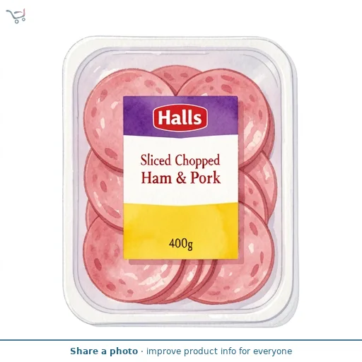 Hall's Sliced Chopped Ham & Pork 400g