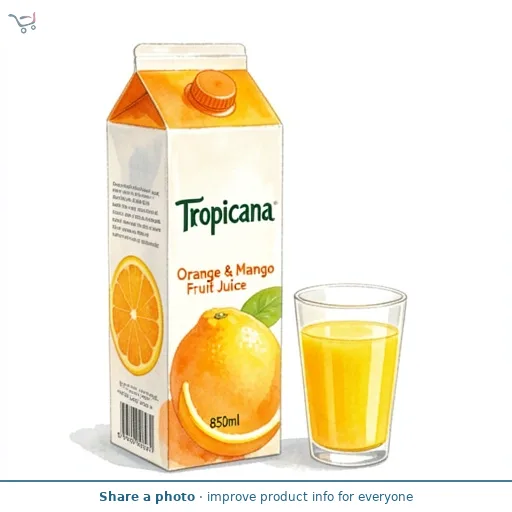 Tropicana Orange & Mango Fruit Juice 850ml