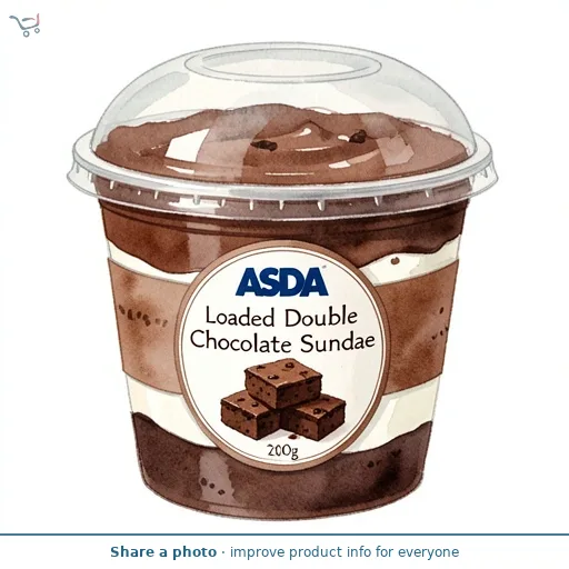 ASDA Loaded Double Chocolate Sundae 200g