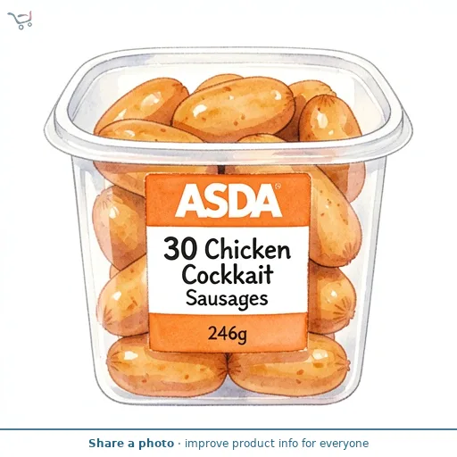 ASDA 30 Chicken Cocktail Sausages 246g