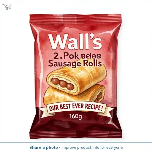 Wall's 2 Pork Sausage Rolls 160g