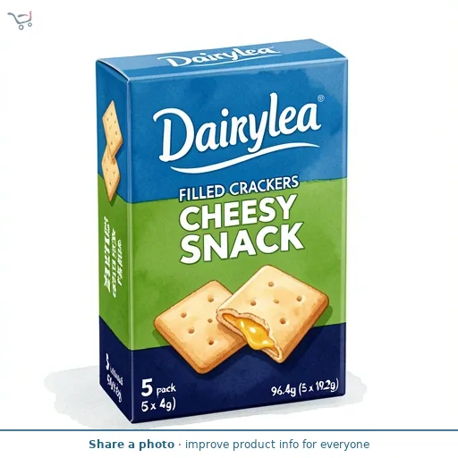 Dairylea Filled Cheese Crackers 5 pack Multipack (5 x 19.3g) 96.4 g