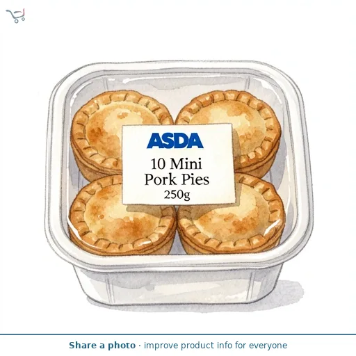 ASDA 10 Mini Pork Pies 250g