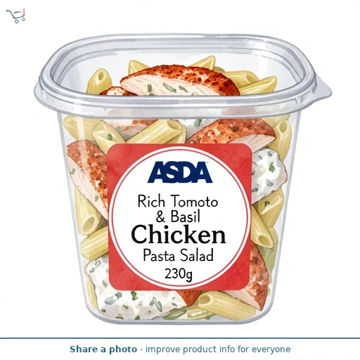 ASDA Rich Tomato & Basil Chicken Pasta Salad 230g