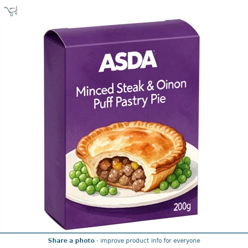 ASDA Minced Steak & Onion Puff Pastry Pie 200g