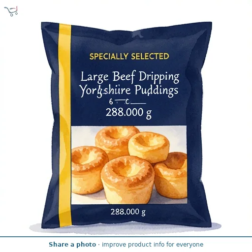 Large Beef Dripping Yorkshire Puddings 6 Pack