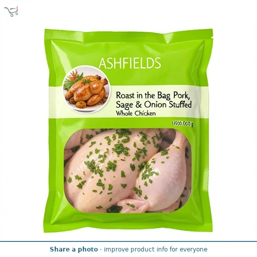 Roast in the Bag Pork, Sage & Onion Stuffed Whole Chicken