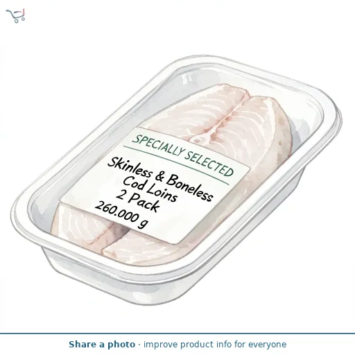 Skinless & Boneless Cod Loins 2 Pack