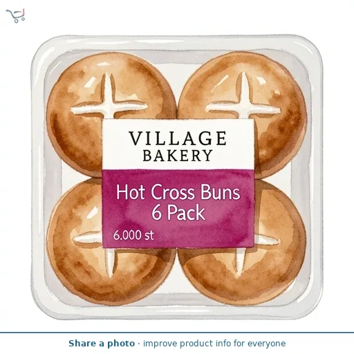Hot Cross Buns 6 Pack
