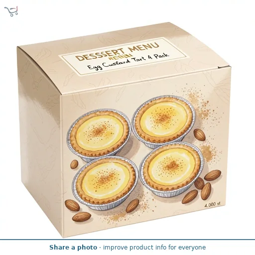 Egg Custard Tart 4 Pack