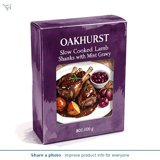 Slow Cooked Lamb Shanks with Mint Gravy