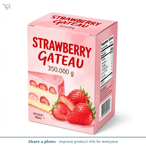 Strawberry Sauce Gateau