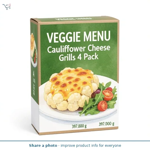 Cauliflower Cheese Grills 4 Pack