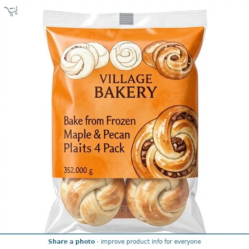 Bake from Frozen Maple & Pecan Plaits 4 Pack
