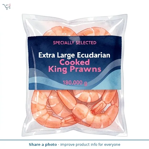 Extra Large Ecuadorian Cooked King Prawns
