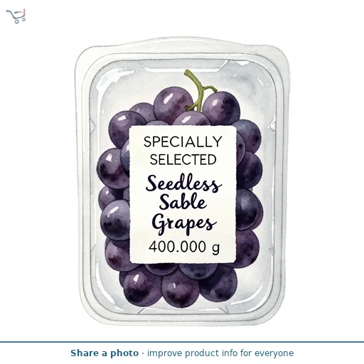 Seedless Sable Grapes
