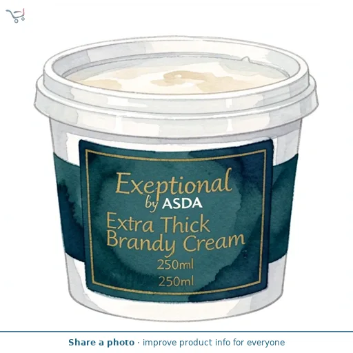 Exceptional by ASDA Extra Thick Brandy Cream 250ml