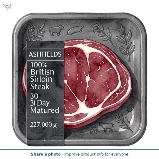 100% British Sirloin Steak 30 Day Matured