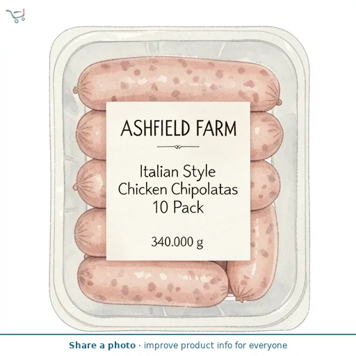 Italian Style Chicken Chipolatas 10 Pack