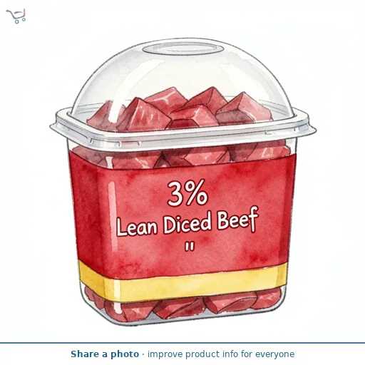3% Lean Diced Beef