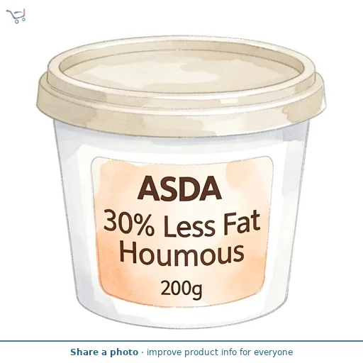 ASDA 30% Less Fat Houmous 200g