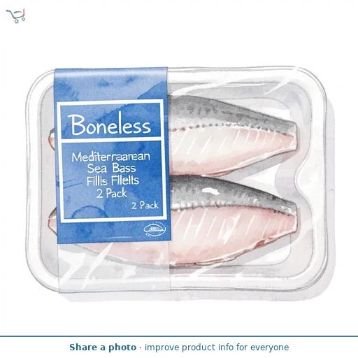 Boneless Mediterranean Sea Bass Fillets 2 Pack