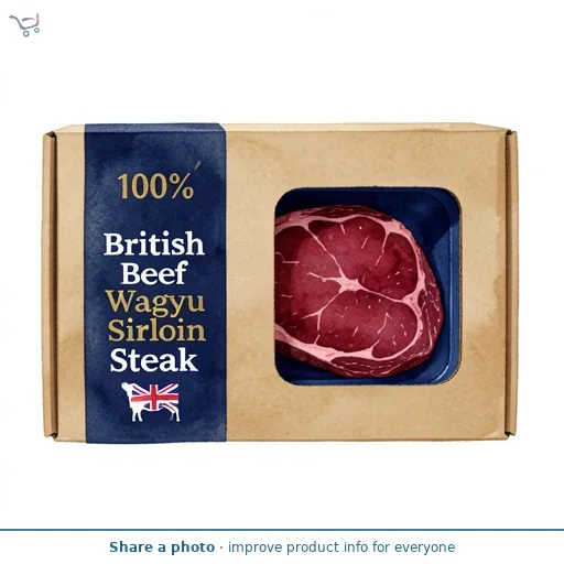 100% British Beef Wagyu Sirloin Steak