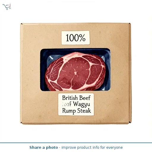 100% British Beef Wagyu Rump Steak