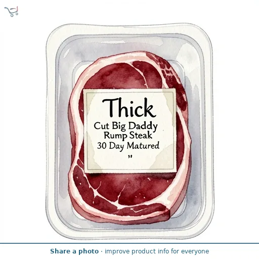 Thick Cut Big Daddy Rump Steak 30 Day Matured
