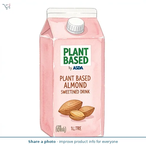 Plant Based by ASDA Almond Sweetened Drink 1Litre