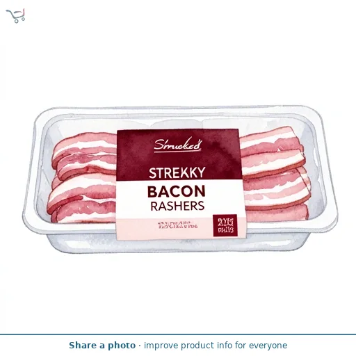 Smoked Streaky Bacon Rashers 12 Pack*
