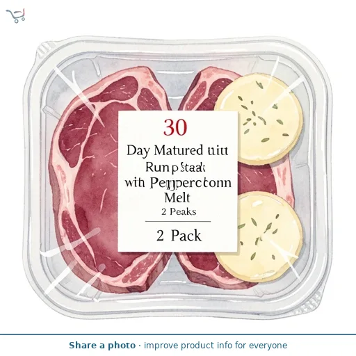 30 Day Matured Rump Steaks with a Peppercorn Melt 2 Pack