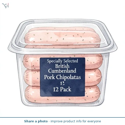 British Cumberland Pork Chipolatas 12 Pack