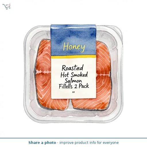 Honey Roasted Hot Smoked Salmon Fillets 2 Pack