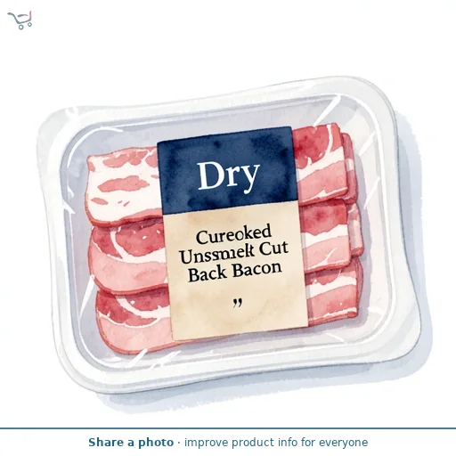 Dry Cured Unsmoked Thick Cut Back Bacon