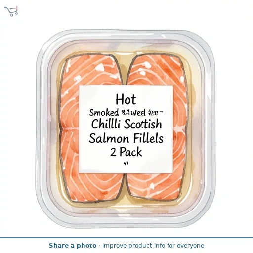 Hot Smoked Sweet Chilli Scottish Salmon Fillets 2 Pack