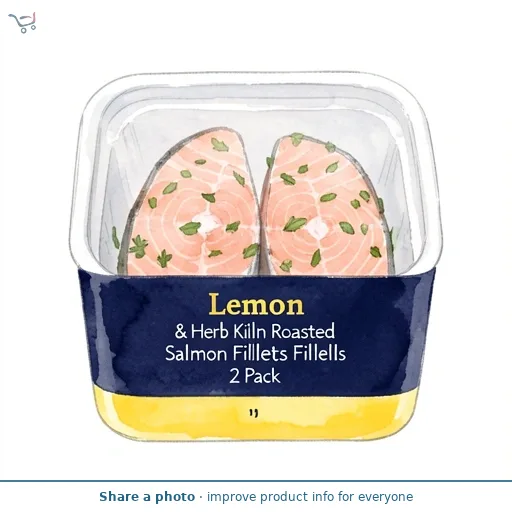 Lemon & Herb Kiln Roasted Salmon Fillets 2 Pack