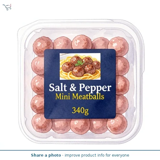 Flavoured Salt & Pepper Mini Meatballs