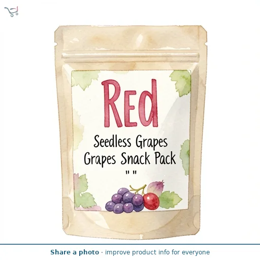 Red Seedless Grapes Snack Pack