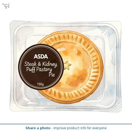 ASDA Steak & Kidney Puff Pastry Pie 150g