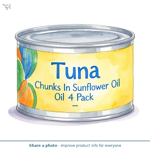 Tuna Chunks In Sunflower Oil 4 Pack