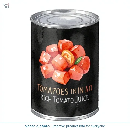 Chopped Tomatoes in a Rich Tomato Juice