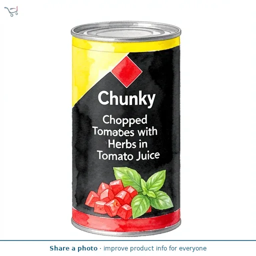 Chunky Chopped Tomatoes with Herbs in Tomato Juice